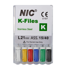 Стоматорг - K-Files Nic Superline № 040 21 мм, 6 шт. - ручной каналорасширитель 
