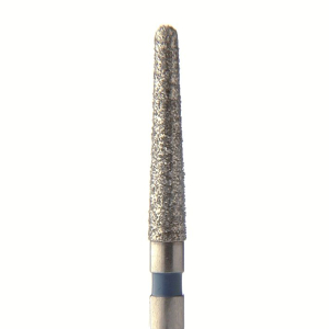 Стоматорг - Бор алмазный 558F.FG.013, синий, 5 шт. Форма: конус с закругленным концом