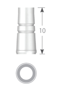 Стоматорг - Колпачок выжигаемый  диаметр 4.0 мм, белый для одиночной конструкции, узкая линейка.