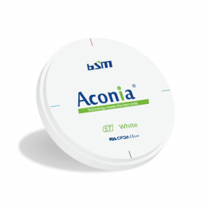Стоматорг - Диск из диоксида циркония Aconia,белый ST, размер 98 мм, толщина 25 мм
