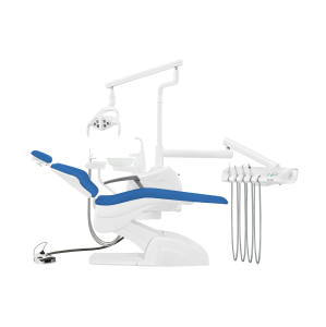 Установка стоматологическая Fengdan QL2028 с микромотором с нижней подачей с мягкой обивкой цвет М03 синий - Fengdan
