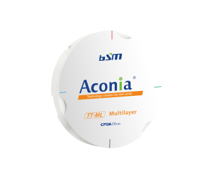 Стоматорг - Диск из диоксида циркония Aconia,TT ML, оттенок C1, размер 95 мм, толщина 25 мм