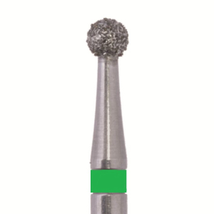 Стоматорг - Бор алмазный 801 016 FG, зеленый, 5 шт. Форма: шар