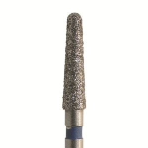 Стоматорг - Бор алмазный 850 021 FG, синий, 5 шт. Форма: конус с закругленным концом