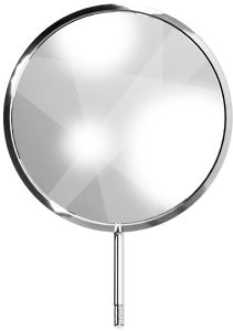 Стоматорг - Зеркало без ручки, увеличивающие, родиевое, диаметр 24 мм ( №5 ), 12 штук