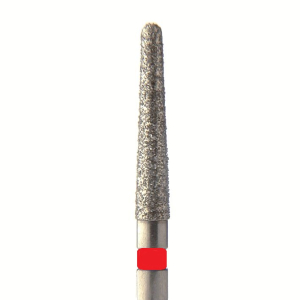 Стоматорг - Бор алмазный 852 016 FG, красный, 5 шт. Форма: конус с закругленным концом
