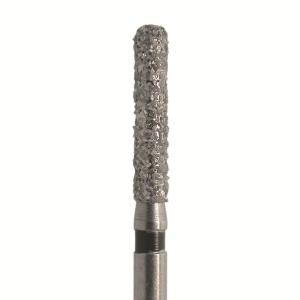 Стоматорг - Бор алмазный 883 012 FG, черный, 5 шт. Форма: цилиндр с закругленным концом