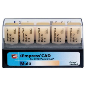 Стоматорг - Блоки Ivoclar Vivadent IPS Empress CAD CEREC/inLab Multi A3,5 C14 5 шт