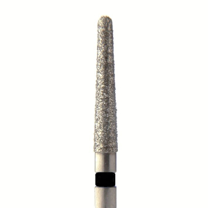 Стоматорг - Бор алмазный 852 012 FG, черный, 5 шт. Форма: конус с закругленным концом