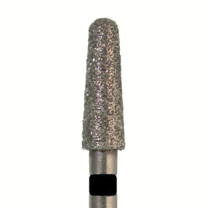Стоматорг - Бор алмазный 849 025 FG, черный, 5 шт. Форма: конус с закругленным концом