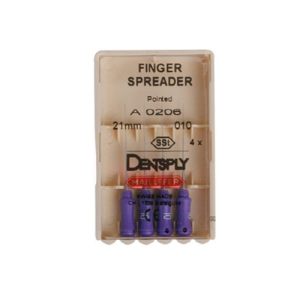 Стоматорг - Finger spreader tapered N ABCD L25,4 шт - уплотнитель гуттаперчи для латеральной конденсации, ручной. Нержавеющая сталь