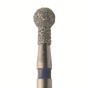 Стоматорг - Бор алмазный 802 014 FG, синий, 5 шт. Форма: шар с "воротничком"