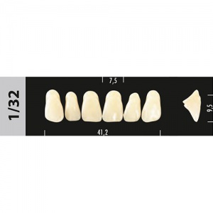 Стоматорг - Зубы Major B2  1/32 фронтальный верх, 6 шт (Super Lux).