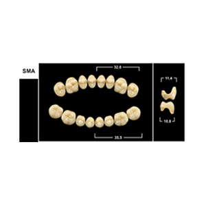 Стоматорг - Зубы Yeti A3 SMA жевательный верх (Tribos) 8 шт.